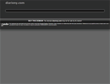 Tablet Screenshot of diariony.com